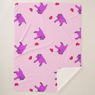 Sherpa Griz jugando juegos con la manta de mi corazón