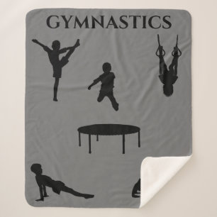 Sherpa Jóvenes de gimnasia con manta sherpa.