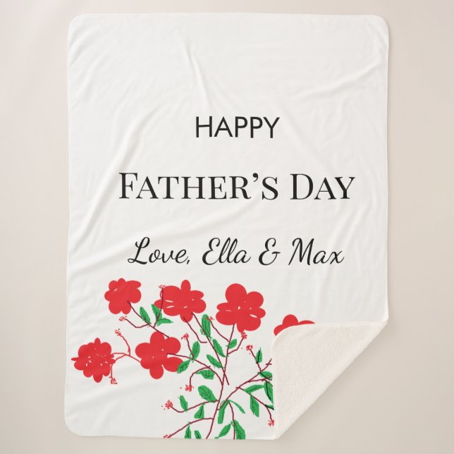 Sherpa La acogedora manta del día del padre (Anverso)