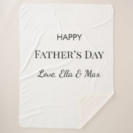 Sherpa La acogedora manta del día del padre