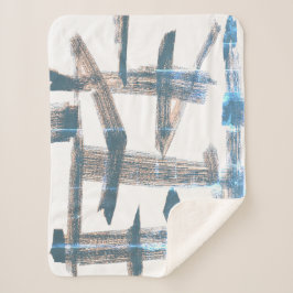 Sherpa Manta con efecto de arte abstracto elegante lavado