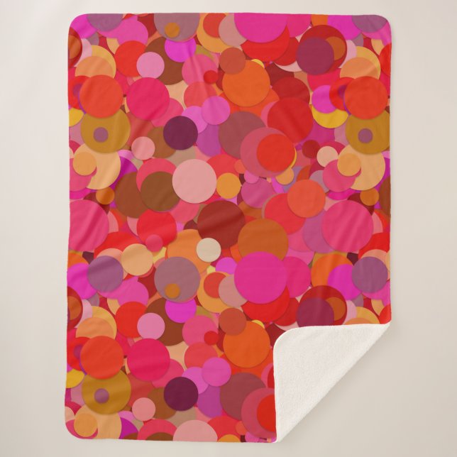 Sherpa manta de confetti de punto rojo (Anverso)