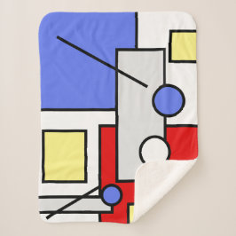 Sherpa Manta de formas de geometría de arte abstracto ele