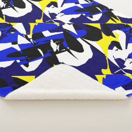 Sherpa Manta de geometría de arte abstracto única