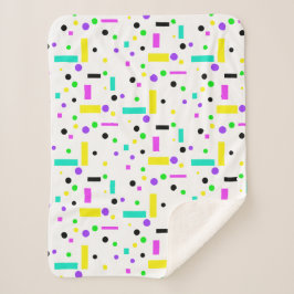 Sherpa Manta de geometría de arte abstracto única