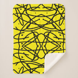 Sherpa Manta de geometría de arte abstracto única