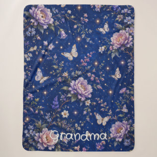 Sherpa Manta de jardín celestial para ella. Manta de rosa