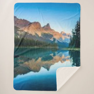 Sherpa Manta de naturaleza escénica paisaje acogedor Blan