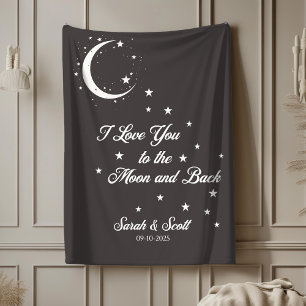 Sherpa Manta de regalo de boda con nombre personalizado y