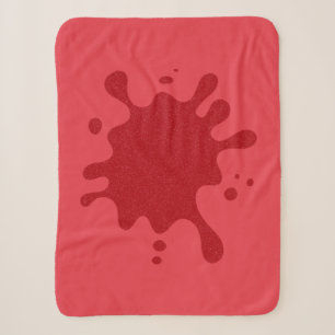 Sherpa Manta de Splash Personalizada en Rojo Tomate