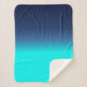 Sherpa Manta Estilizada de Colores de Océano Azul Turques