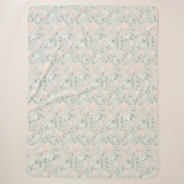 Sherpa Manta Floral (Anverso)