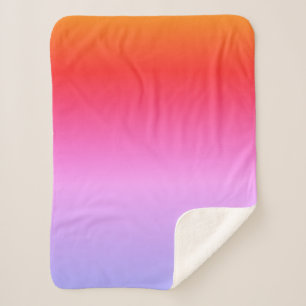 Sherpa Manta Naranja Amarillo Rosa Púrpura