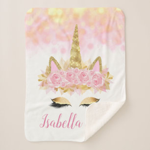 Sherpa Manta para bebé y niño Unicornio