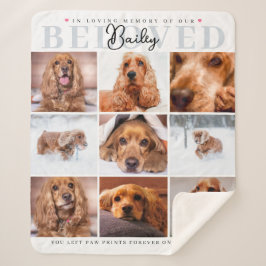 Sherpa Manta personalizada de recuerdo para mascotas con 