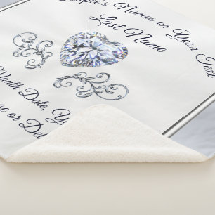 Sherpa Manta personalizada diamante elegante del tiro de