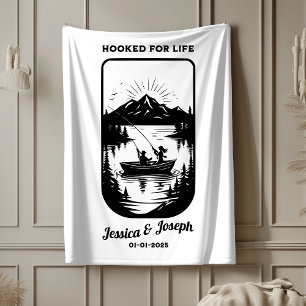 Sherpa Manta personalizada, manta de boda para parejas, p