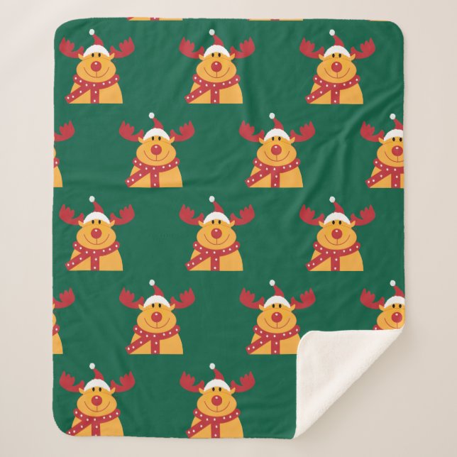 Sherpa Manta Polar "Reno Nariz Roja" (Anverso)