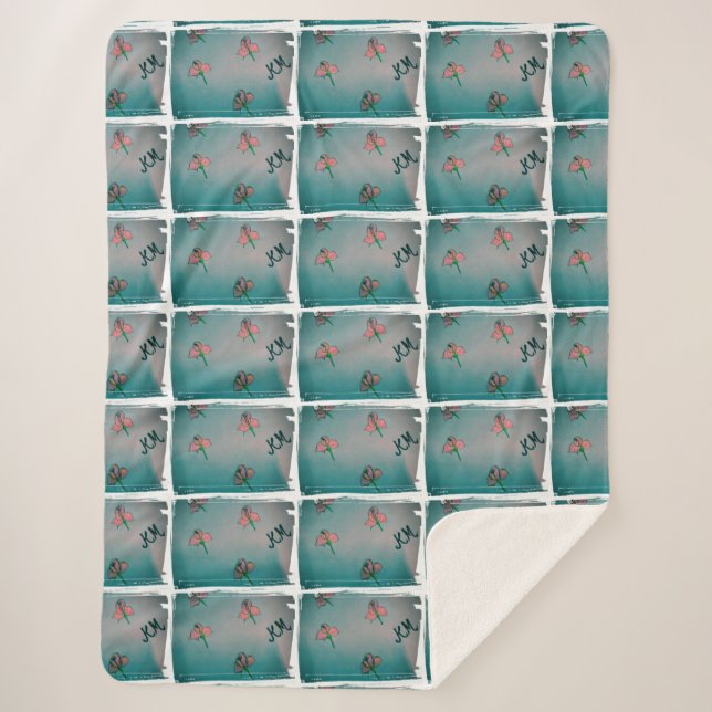 Sherpa manta rosa aqua fleexce (Anverso)