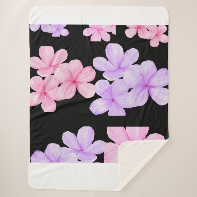 Sherpa Manta Susurro Floral (Anverso)