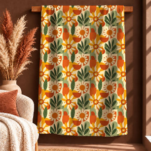 Sherpa Manta Térmica Floral de Cobre Terracota Bohemio Mo