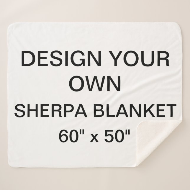 Sherpa MED personalizado personalizado. 60" x 50" manta (Anverso (horizontal))