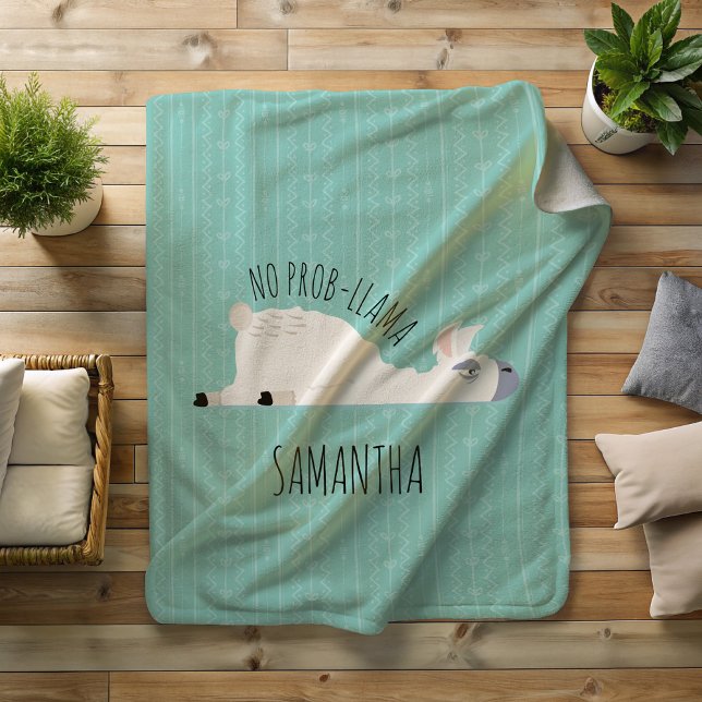 Sherpa No prob-Llama gracioso llama una manta (No Prob-llama, have a rest with this lazy llama! :))