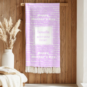 Sherpa Regalo favorito para madre manta rosa pastel