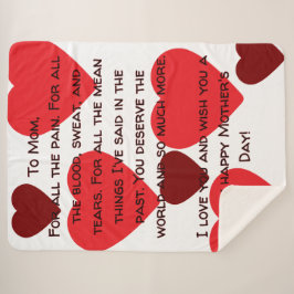 Sherpa Sincera manta del día de la madre