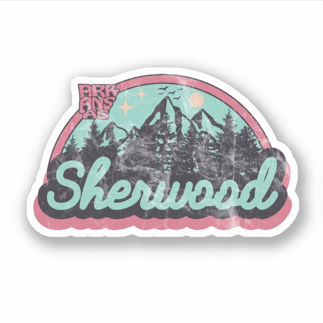 Sherwood, Pegatina de Arkansas (Anverso)
