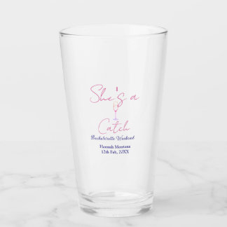 She's a catch champagne bottle bachelorette weeken