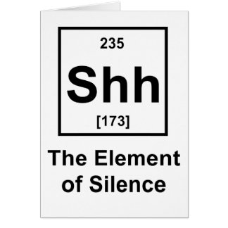 Shh, el elemento del silencio