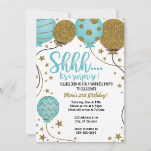 Shh Es una Invitación a una Fiesta Sorpresa