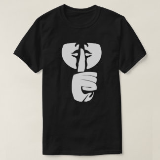 SHH negro de la camiseta