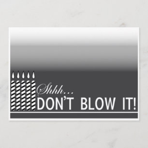 Shh negro de la invitación el de la fiesta de