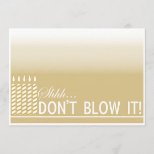 Shh oro de la invitación el de la fiesta de