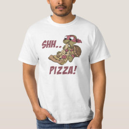 ¡Shh Pizza! Diseño de camiseta para animales