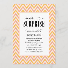 Shhh… es invitaciones de un fiesta de sorpresa