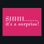 Shhh, es una sorpresiva invitación de cumpleaños n<br><div class="desc">Shhh, es una sorprendente fiesta de 50 años. DIY y crear una invitación especial de cumpleaños para tu favorito sobre la colina de cincuenta años. Comienza tu celebración con esta invitación audaz y divertida. POR FAVOR, CONTACTE CONMIGO SI NECESITAS AYUDA CON ESTA PLANTILLA. ¡Hola! Gracias por visitar Donna Gotlib Designs...</div>