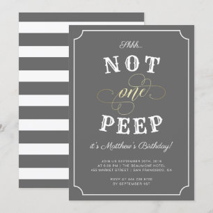 Shhh... Ni una sola invitación de la fiesta de sor