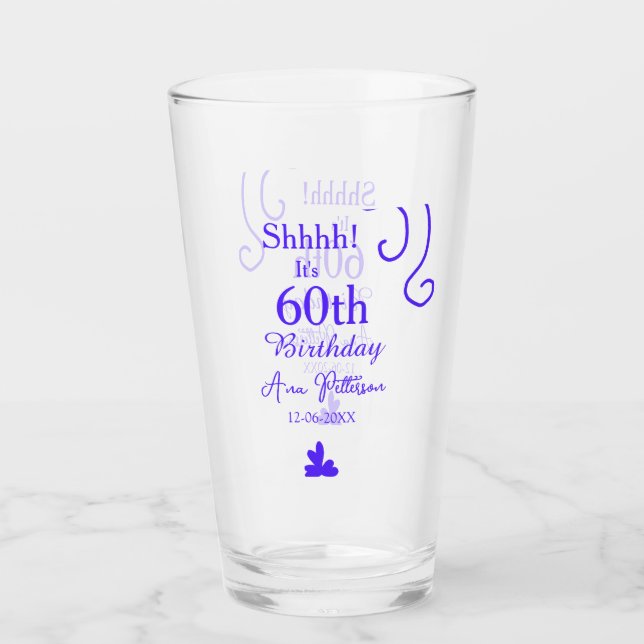 Shhhh es el cumpleaños número 60 añadir nombre mor (Anverso)