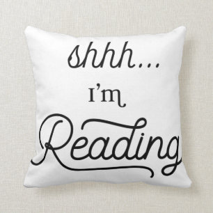 Shhhh, estoy leyendo almohada