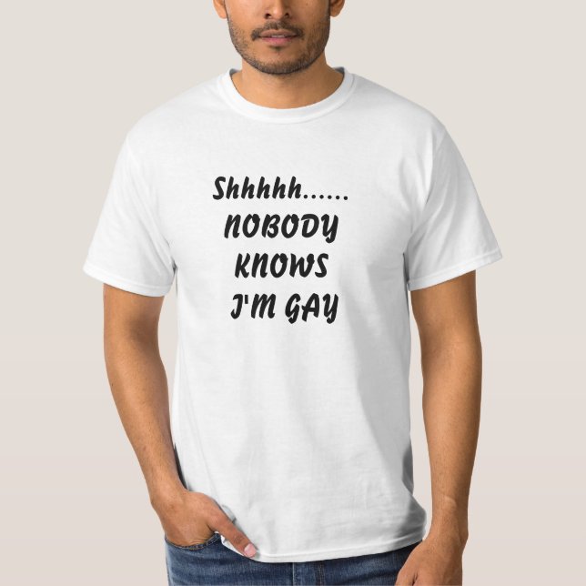 Shhhh nadie sabe que soy camiseta de los hombres (Anverso)