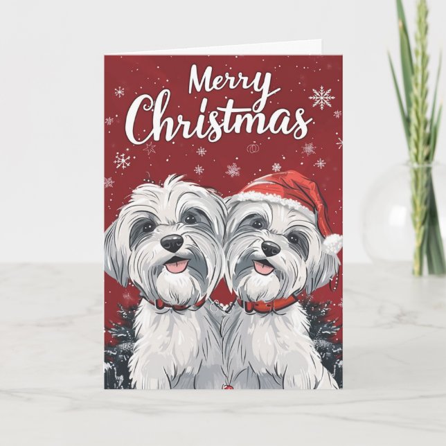 Shi Tzu Feliz Navidad personalizado (Anverso)