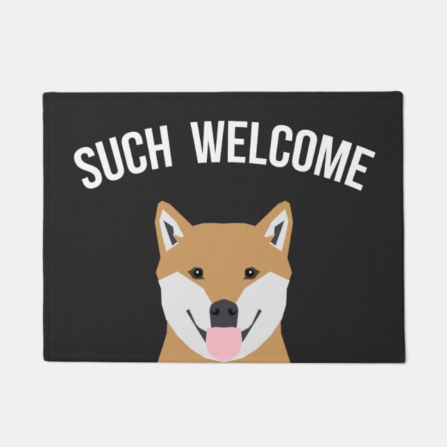 Shiba Inu - alfombra de bienvenida (Anverso)