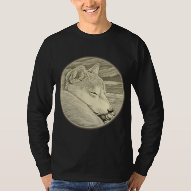 Shiba Inu Camisetas Camisetas de arte de perros ca (Anverso)