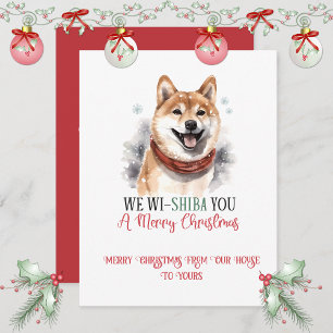 Shiba Inu Caprichoso Navidad