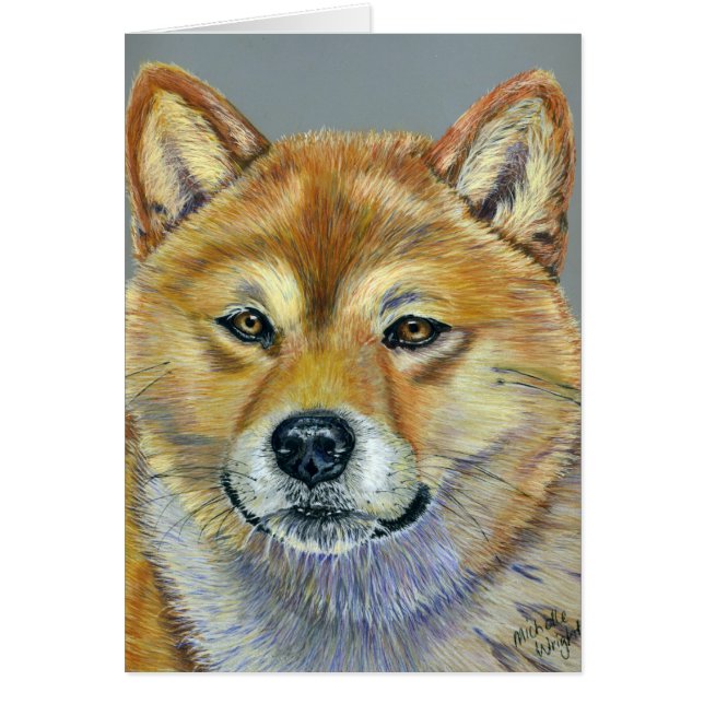Shiba Inu Dog Art - Suki (Frente)