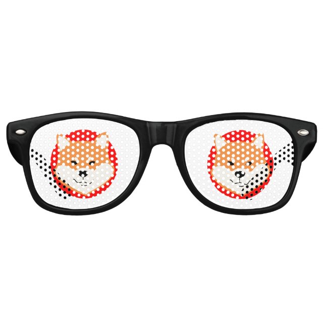 Shiba Inu Fiesta original Gafas de sol retro (Anverso)