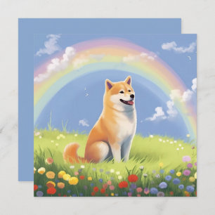 Shiba Inu Rainbow Bridge Personalizado Dog Name Sy